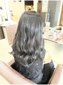 韓国風　コテ巻きパーマ