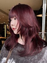 ボコカ(bococa)&nbsp;【macana指名】レイヤー暖色レッドブリーチカラー