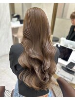 ロンドウル 熊本(Lond ulu) ウェーブミディアムメルティカラー×ブリーチなし韓国【熊本】