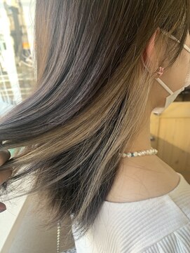 テーラヘアー 瑞江店(TELAHAIR) ベージュインナーカラー