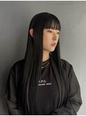 黒髪ロング　ストレート