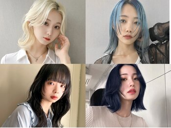 ジーナリア(Xena ria)の写真/「#小顔バング #くびれヘア」 顔周りひとつで今っぽく。【名駅/名古屋/ブリーチ/ダブルカラー】