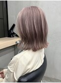 【GEEKS渋谷】スモーキーピンク/レイヤーボブ/ネオウルフ/冬ヘア
