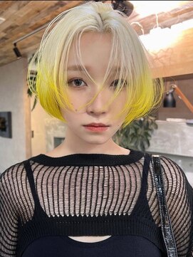 ネハス 名古屋栄店(nehus.) ブリーチ/クラゲヘアー/小顔に見せるヘア/ココアベージュ