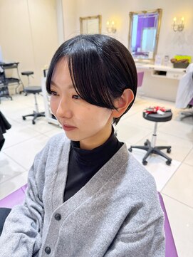 ハピネス 河原町店(Happiness) 前髪無しショート 京都美容室 進詩織