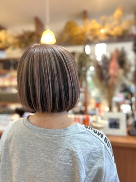 スタジオフィット(STUDIO FITTO) ★アンブレラカラー(ピンクアッシュ)ボブ★