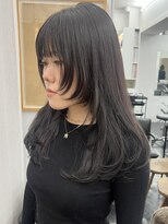 シベルバレー 横浜(sibell)&nbsp;ロングレイヤーカット顔周りレイヤーウルフハッシュカット韓国