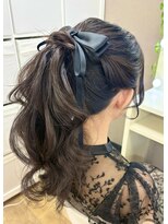 ジェミータ 横浜&nbsp;ポニーテール【横浜/ヘアセット/ヘアメイク/結婚式】