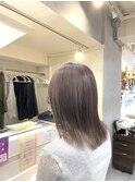ミルキーグレージュ　レイヤー　ダブルカラー