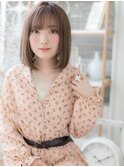 *mod's上尾*斜めバング♪Iラインストレートボブa