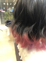 ラ メール ヘア デザイン(La mer HAIR DESIGN)&nbsp;インナーカラー★ピンクインナー裾カラー