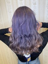 アース 高崎店(HAIR & MAKE EARTH)&nbsp;ダブルカラー　ブルーベージュ　パープル