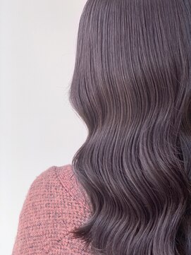 ジーナ 博多(Zina) 小顔セミウェットウェーブピンクベージュハイライトカラー