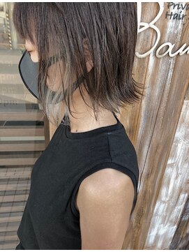 バンビ プライベート サロン(Bambi private salon) インナーベージュ*ハイライト*切りっぱなしボブ*Bambi松平愛