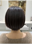 【お客様施術例】ショートボブ/サンドグレージュ