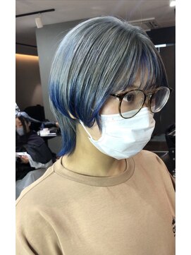 シェルハ(SHELHA) 【岩田竜也】ペール裾カラーブルー