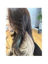 フラワー 元町店(FLOWER)&nbsp;【FLOWER】インナーカラー×オリーブカラー