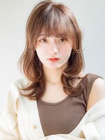 リール 銀座(R'EEL) 丸顔気になる方おすすめ☆顔周りレイヤー×地下風ストレート