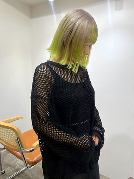 アル 心斎橋(alu) 小顔カット/ツヤ髪スタイル/ニュアンスカラー/オリーブグレー