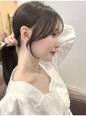 似合わせ小顔顔周りカット レイヤーカット 大人可愛い韓国くびれ