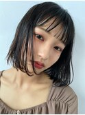 大人マッシュショート丸みショート黒髪ショートベリーショート
