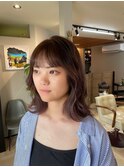 ナチュラルくびれヘア×アッシュラベンダー