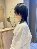 フェンヘアーアイス 中目黒(Fen.hair ici)&nbsp;20代30代透明感暗髪ダークアッシュブルーデザインカット
