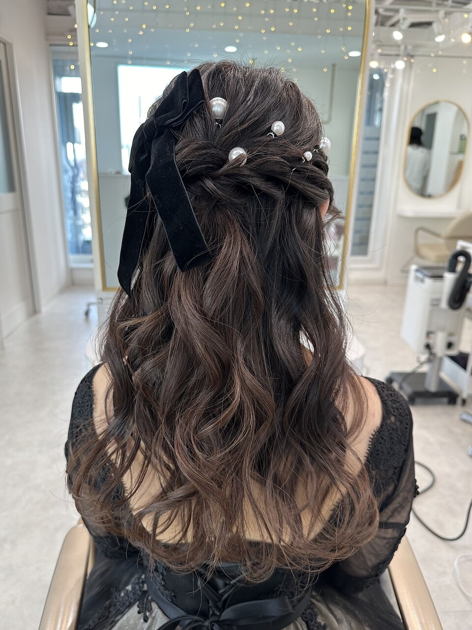 ハーフアップ☆ヘアアレンジ☆結婚式アレンジ☆ヘアセット：L199553289