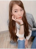 新越谷/艶ボルドー/地毛風カラー/こなれハイトーン/ダブルカラー
