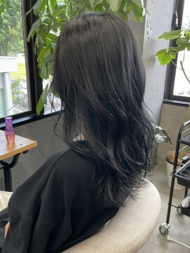 フレーム 博多店(FRAME) 韓国風レイヤー透明感ブルーブラック【福岡／博多】