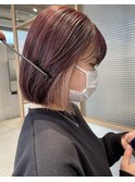 ピンクブラウン×インナー