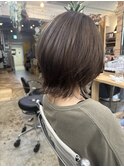 白髪ぼかし×ショートウルフ