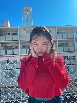 ヴァージ(Verge) レイヤーカット/ウェーブパーマ/前髪/こなれミディ[代官山駅]