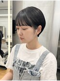 マッシュショート/ぱっつん前髪/ショートボブ/丸みショート