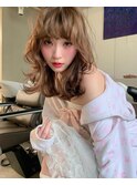 【fev_momo】frill layer×hazel beige