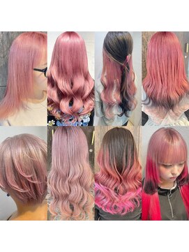 アジールヘア 池袋東口店(agir hair) 大人気ハイトーンピンクカラー☆デザインカラー☆池袋