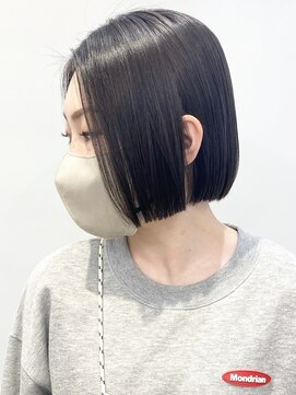 モリオフロムロンドン 松戸店(Morio from London) 【モリオ松戸 石山】黒髪ストレートボブ切りっぱなしボブ20代