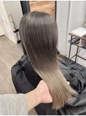 【ロングヘア、ロブヘア】髪質改善カラー×ツヤ髪