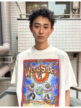 ヒュージ 表参道(huge) /メンズカット /シャドウパーマ /フェザーショート