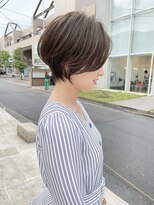センスヘア(SENSE Hair)&nbsp;黒髪/マッシュショート/耳掛けショート/小顔カット/グレージュ