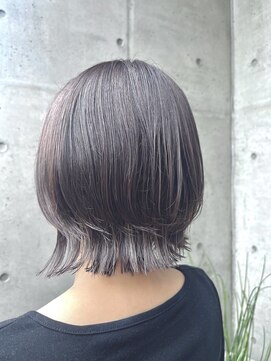 オーガニック ライフ 若葉 鶴ヶ島(organic+life) 暗めカラー◎秋色グレージュ×くびれボブ/小顔