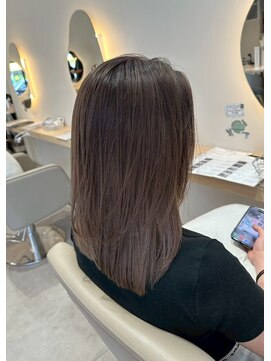 ルーチェココ ブラン(Lu'ce coco blanc) グレージュ×ナチュラルレイヤーハイライトカラー