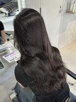 ラック(LUCK)&nbsp;ショコラブラウン/船橋/くすみベージュ/細めハイライト