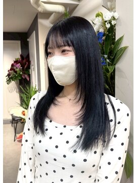 ソワンドゥブレスシエン 堀江店(soin de brace CIEN) 韓国前髪顔周りロング×レイヤーグレージュ[堀江/髪質改善]