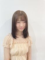 イフプロデュースドバイアミカ(iF produced by Amica)&nbsp;レイヤーカット×明るめベージュ