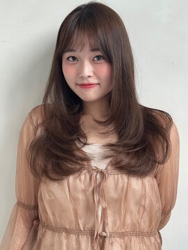 ザックラフィネ(ZACC raffine) ワンカール/レイヤー/縮毛矯正/ハッシュカット/ココアブラウン