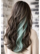 リアン(Lien) インナーカラー×ミントグリーン