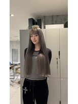 アース エレガンス 吉祥寺店(EARTH Elegance)&nbsp;透けるグレージュの艶ロング