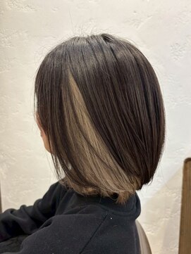 アミリー ひたち野うしく店(Amily) ハイライトバレイヤージュダブルカラーケアブリーチ20代30代