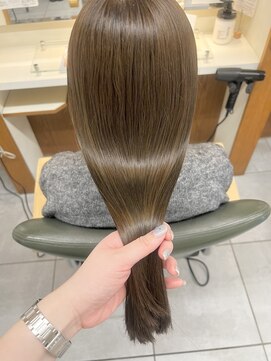 ネオリーブカフ 鶴ヶ峰店(Neolive caff) ブリーチなしダブルカラー×ハニーベージュ